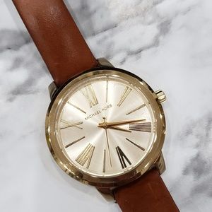 Michael Kors Cognac Leather Watch